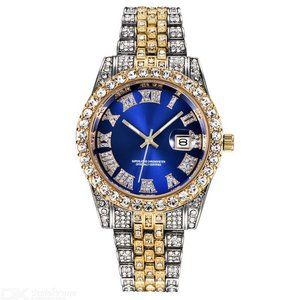 Quartz Watch Luxury Full Diamond Alloy Watch
